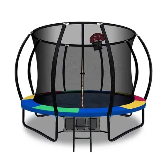 Trampolín plegable para niños al aire libre con red de seguridad para la venta precio barato 6 pies 8 pies 10 pies 12 pies 14 pies 15 pies 16 pies Gel acero unisex